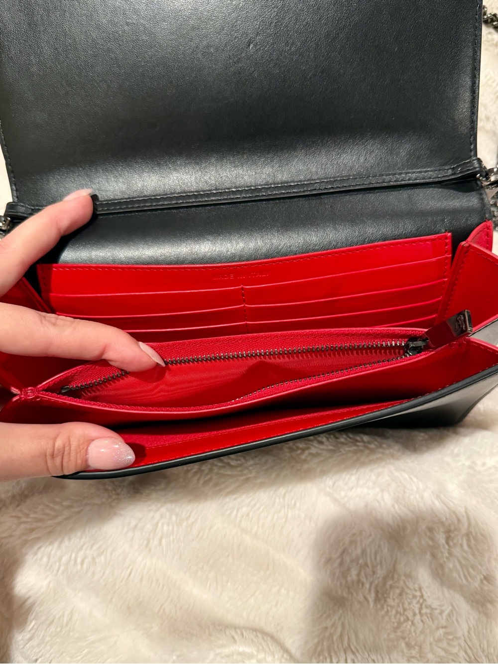 🖤 Christian Louboutin Paloma Spiked Leather Clutch Bag - Picture 11 of 15